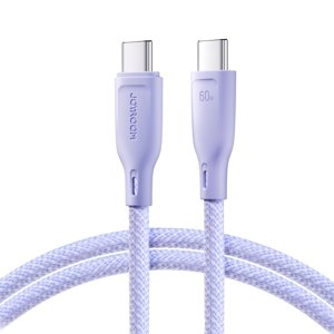 JOYROOM SA34-CC3 60W Kabel USB Typ-C / USB Typ-C 1 metr fialový