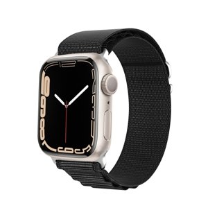 DUX GS Nylonový řemínek pro Apple Watch SE / SE 2022 / SE 2023 (44mm) černý