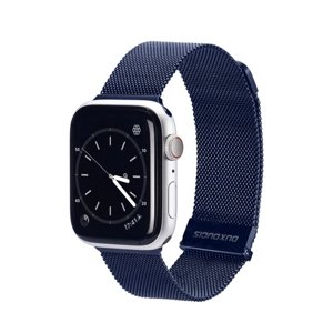 DUX MILANESE Kovový řemínek pro Apple Watch SE / SE 2022 / SE 2023 (44mm) modrý