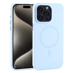 MUTURAL SILICONE MAGSAFE Ochranný kryt Apple i Phone 15 Pro světle modrý