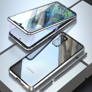 Magnetický kryt 360 Samsung Galaxy S20 stříbrný