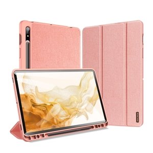 DUX DOMO Zaklápěcí kryt Samsung Galaxy Tab S8 / Tab S7 růžový