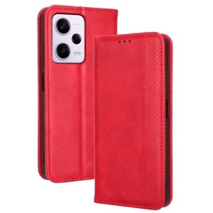 BUSINESS Peněženkový kryt pro Xiaomi Redmi Note 12 Pro + 5G červený