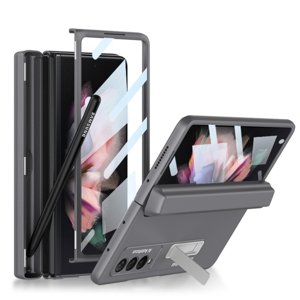 GKK BOX Ochranný kryt se stojanem Samsung Galaxy Z Fold 3 5G šedý