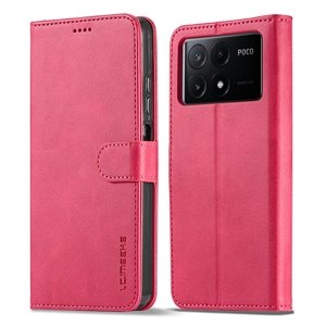 IMEEKE Peněženkový obal pro Xiaomi Poco X6 Pro 5G růžový
