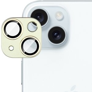IMAK FULL METAL COVER Sklo pro fotoaparát Apple iPhone 15 / 15 Plus zlaté