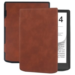 SOFT Zaklápěcí pouzdro Pocketbook InkPad 4 743G / InkPad Color 3 743K3 / InkPad Color 2 743 hnědé