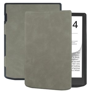 SOFT Zaklápěcí pouzdro Pocketbook InkPad 4 743G / InkPad Color 3 743K3 / InkPad Color 2 743 šedé