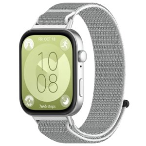 NYLON Řemínek Huawei Watch Fit 3 bílý-šedý