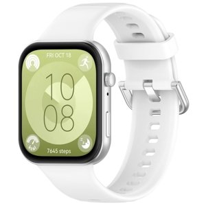 SILICONE Vyměnitelný řemínek pro Huawei Watch Fit 3 bílý