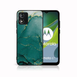 MY ART Ochranný kryt pre Motorola Moto E13 GREEN MARBLE (145)