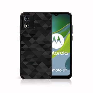 MY ART Ochranný kryt pre Motorola Moto E13 BLACK TRIANGLES (232)