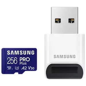 Paměťová karta Samsung micro SDXC 256GB PRO Plus + USB adapter (MB-MD256SB/WW)