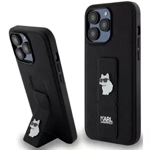 Kryt Karl Lagerfeld KLHCP13LGSACHPK iPhone 13 Pro 6.1" black hardcase Gripstand Saffiano Choupette Pins (KLHCP13LGSACHPK)