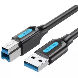 Kabel  Vention USB 3.0 A to USB-B print cableCOOBD 2A 0.5m Black PVC