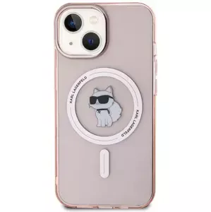 Kryt Karl Lagerfeld KLHMP12MHFCCNOP iPhone 12 6.1" pink hardcase IML Choupette MagSafe (KLHMP12MHFCCNOP)