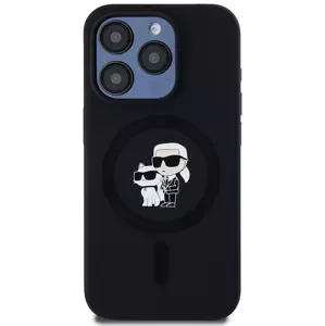Kryt Karl Lagerfeld KLHMP13LSCMKCRHK iPhone 13 Pro 6.1" black hardcase Silicone Karl & Choupette MagSafe (KLHMP13LSCMKCRHK)