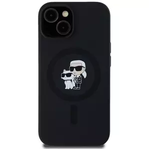 Kryt Karl Lagerfeld KLHMP15MSCMKCRHK iPhone 15 Plus 6.7" black hardcase Silicone Karl & Choupette MagSafe (KLHMP15MSCMKCRHK)