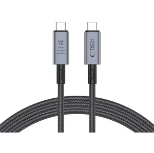 Kabel TECH-PROTECT ULTRABOOST MAX USB 4.0 8K 40GBPS TYPE-C CABLE PD240W 200CM GREY (5906302308996)