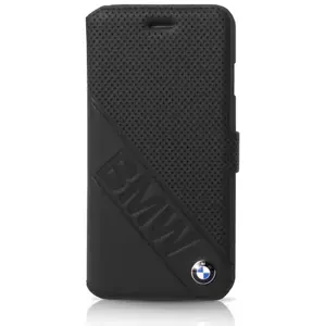 Pouzdro BMW - Sony Xperia Z5 Signature Leather Book Case - Black (BMFLBKSZ5LDLB)