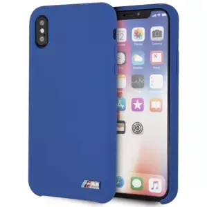 Kryt BMW iPhone X/Xs Navy Blue Silicone M Collection (BMHCPXMSILNA)