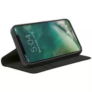 Pouzdro XQISIT Eco Wallet Selection Anti Bac for iPhone 12 / 12 Pro black (42326)