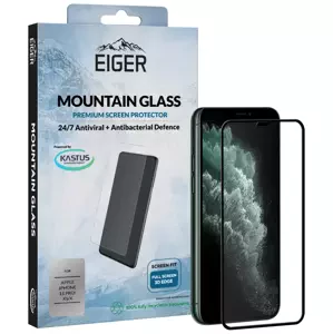 Ochranné sklo Eiger 3D GLASS Full Screen Glass Screen Protector for Apple iPhone 11 Pro/XS/X in Clear/Black (EGSP00524)
