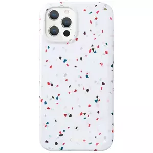 Kryt UNIQ  Coehl Terrazzo iPhone 12/12 Pro 6,1" natural white (UNIQ-IP6.1HYB(2020)-TEZWHT)