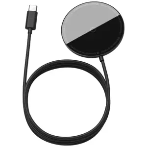 Baseus Simple Mini magnetic induction wireless charger, MagSafe, 15W (black)
