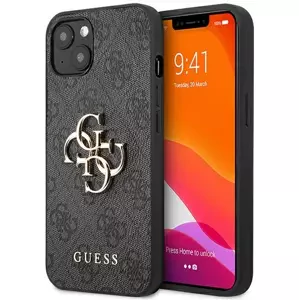 Kryt Guess GUHCP13M4GMGGR iPhone 13 6,1" grey hardcase 4G Big Metal Logo (GUHCP13M4GMGGR)