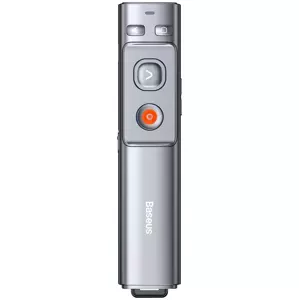 Pero Baseus Orange Dot Multifunctionale remote control for presentation, with a laser pointer - gray