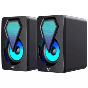 Reproduktor Havit SK210mini PRO computer speakers 2.0 RGB (black)