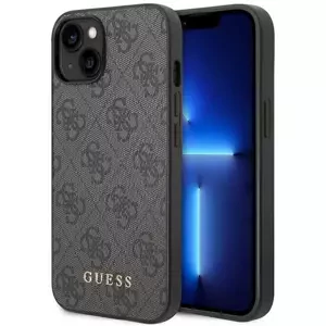 Kryt Guess GUHCP14SG4GFGR iPhone 14 6,1" grey hard case 4G Metal Gold Logo (GUHCP14SG4GFGR)