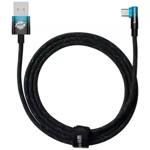 Kabel Baseus Elbow USB to USB-C 100W 2m angled cable (black-blue)