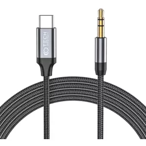 Kabel TECH-PROTECT ULTRABOOST TYPE-C TO AUX MINI JACK 3.5MM CABLE 100CM BLACK (9490713929070)