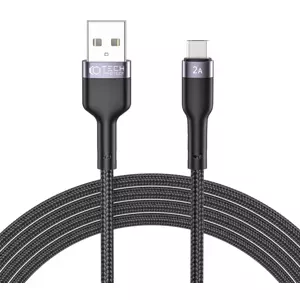 Kabel TECH-PROTECT ULTRABOOST MICRO-USB CABLE 2.4A 200CM BLACK (9490713928967)