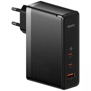 Nabíječka Baseus GaN5 Pro wall charger 2xUSB-C + USB, 140W (black)