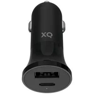 Nabíječka XQISIT NP Car Charger PD27W Dual USB-A & USB-C black (50935)