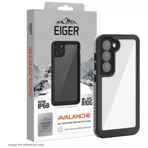 Pouzdro Eiger Avalanche Case for Samsung Galaxy S23 in Clear/ Black (EGCA00439)