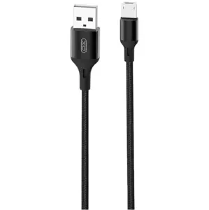 Kabel Cable USB to Micro USB XO NB143, 1m, black (6920680870660)