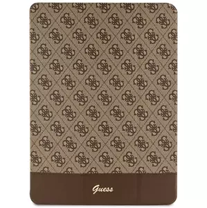 Pouzdro Guess iPad Pro 12.9" brown 4G Stripe Allover (GUFCP12PS4SGW)