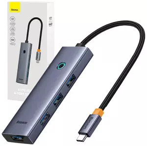 USB Hub 4in1 Hub Baseus  UltraJoy USB-C do USB 3.0 (space grey)