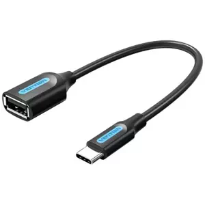 Adapter Adapter USB-C 2.0 M to F USB-A OTG Vention CCSBB 0.15m (Black)