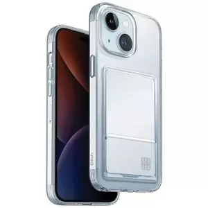 Kryt UNIQ case Air Fender ID iPhone 15 6.1" nude transparent Cardslot (UNIQ-IP6.1(2023)-AFIDTRAN)