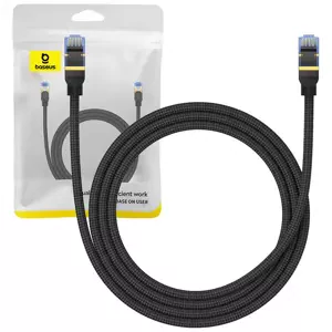Kabel Baseus Braided network cable cat.7 Ethernet RJ45, 10Gbps, 1,5m (black)