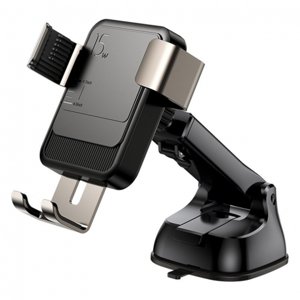 Joyroom Wireless Dashboard držák na mobil do auta, Qi nabíječka 15W, černá (JR-ZS220)