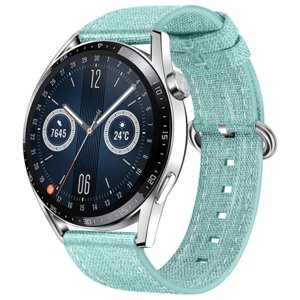 BStrap Denim řemínek na Huawei Watch GT3 42mm, light green (SSG030C0508)