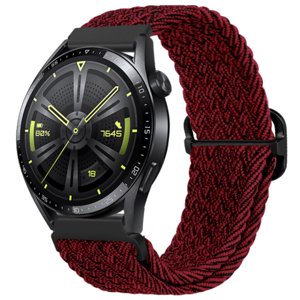 BStrap Braid Nylon řemínek na Samsung Galaxy Watch 3 45mm, red black (SSG035C0301)