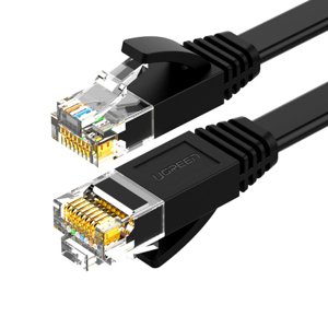 Ugreen NW102 Flat kabel LAN Ethernet Cat6 0.5m, černý (NW102)