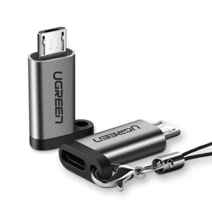 Ugreen US282 adaptér USB-C / micro USB, šedý